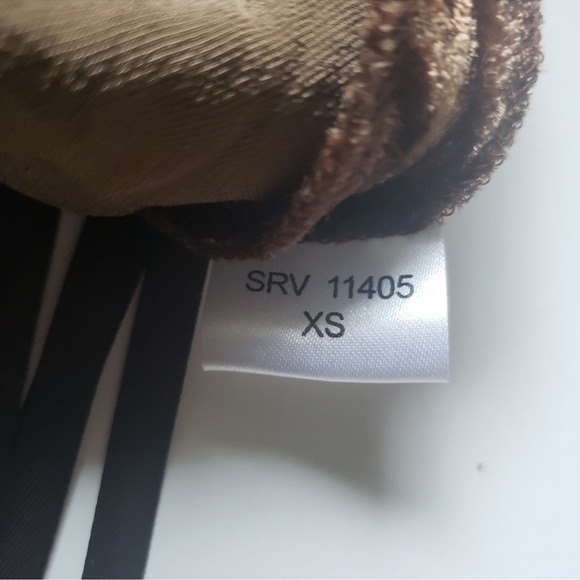 BCBG Max Azria Golden Crushed Velvet Top - Picture 8 of 9